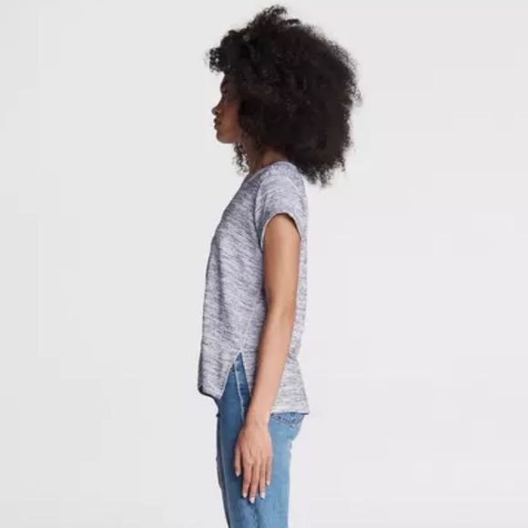 Rag & Bone The Knit V-Neck Striped Tee - Picture 8 of 8